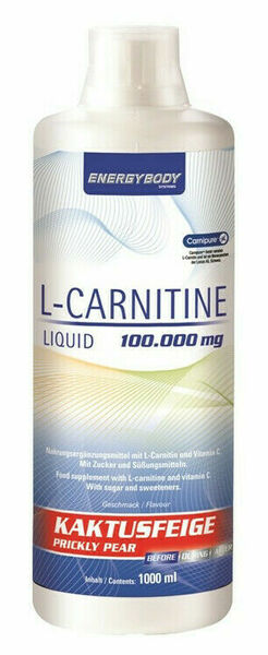 Energybody L-Carnitin Liquid 100.000mg opuncie 1000ml porovnat ceny