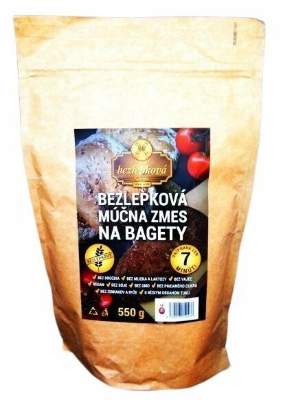 Najtelo  Bezlepková lněná moučná směs na bagety a ciabatta 550g porovnat ceny