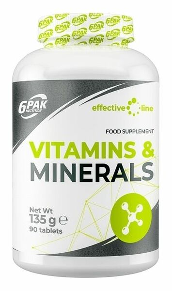 6Pak Nutrition Vitamins Minerals 90 tablet porovnat ceny