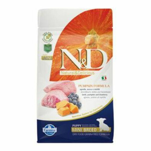 N&D GF Pumpkin DOG Puppy Mini Lamb & Blueberry 800 g porovnat ceny