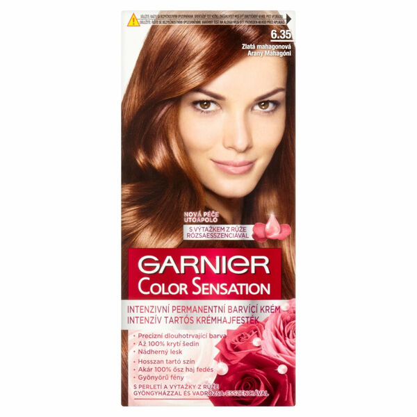GARNIER Color Sensation Intenzivní permanentní barvící krém 6.35 Zlatá mahagonová porovnat ceny