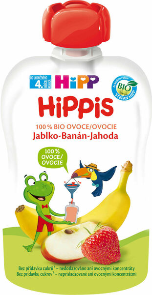 HiPP BIO 100% ovoce Jablko-Banán-Jahoda 100g porovnat ceny