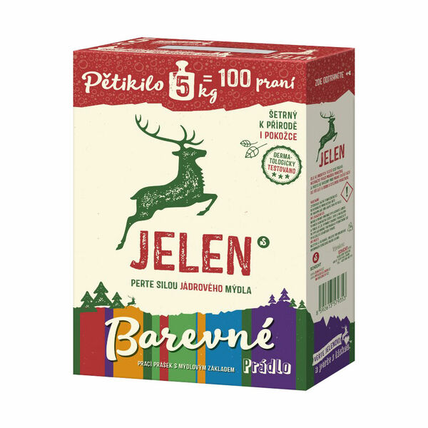 Jelen Color prací prášek, 100 praní 5 kg porovnat ceny