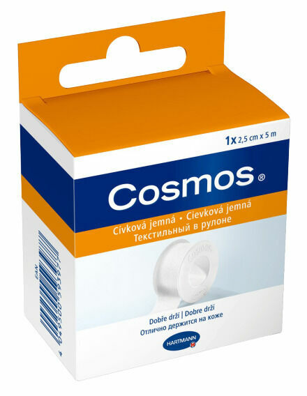 COSMOS Náplast cívková jemná 2.5cmx5m/1ks porovnat ceny