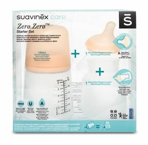 Suavinex antikoliková lahvička Zero Zero A sada 180ml porovnat ceny