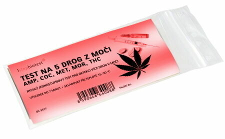 1stepbiotest  Test na 5 drog z moči AMP COC MET MOR THC porovnat ceny