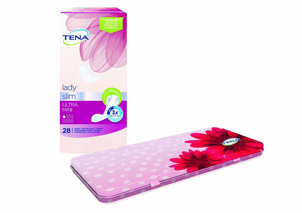 Tena Lady Ultra Mini inkontinenční vložky 28 ks + dárek pouzdro porovnat ceny