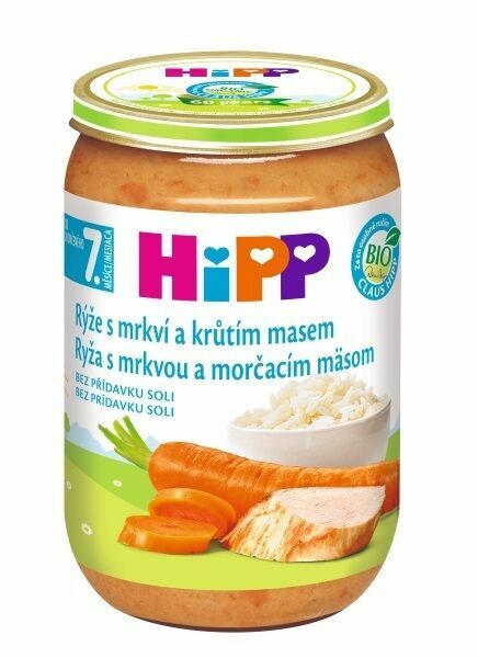 HIPP JUNIOR BIO Rýže s karotkou a krůtím masem 220g porovnat ceny