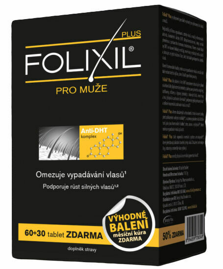 Folixil Plus pro muže 60+30 tablet ZDARMA porovnat ceny