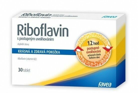 Favea Riboflavin Tablety s postupným uvolňováním 30 tablet porovnat ceny