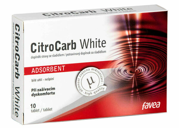 Favea  CitroCarb White 10 tablet porovnat ceny
