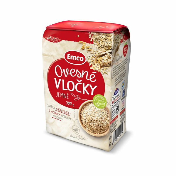 EMCO Ovesné vločky jemné 500 g porovnat ceny