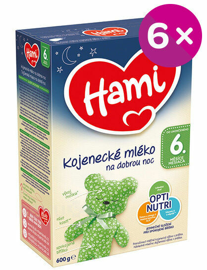 Hami kojenecké mléko na dobrou noc od uk. 6. měsíce 600g porovnat ceny