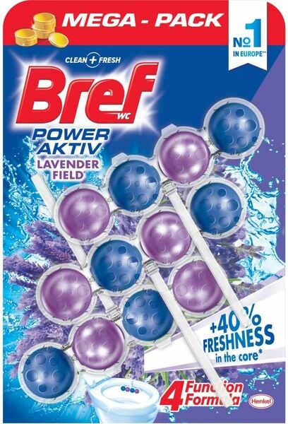 Bref Power Aktiv WC Blok Lavender Field 3x50g porovnat ceny