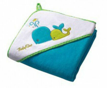 BabyOno  Osuška s kapucí Velour100x100 - blue porovnat ceny