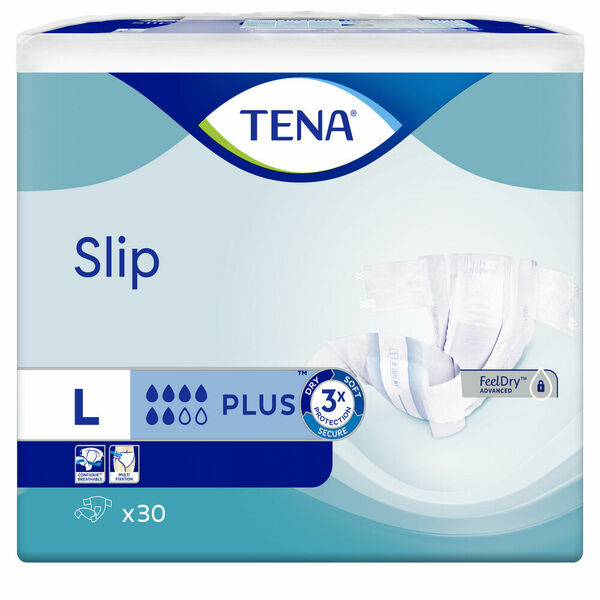 TENA Slip plus plenkové kalhotky 6 kapek vel. L 30 ks porovnat ceny