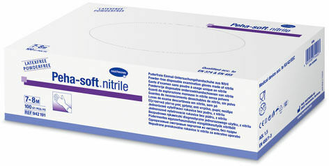 Rukavice vyš.Peha-Soft NITRILE b.pudru nes.S 100ks porovnat ceny