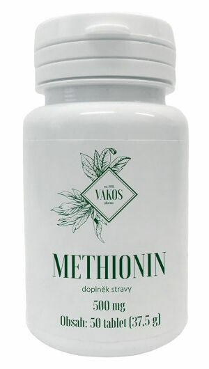 Vakos Methionin 500mg 50 tablet porovnat ceny