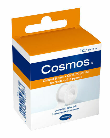 COSMOS Náplast cívková pevná 2,5cmx5m/1ks porovnat ceny