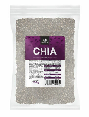 Allnature Chia semínka 200g porovnat ceny