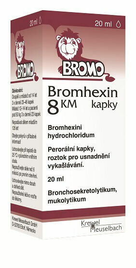 Bromhexin 8 KM kapky kapky 20ml 8mg/ml porovnat ceny