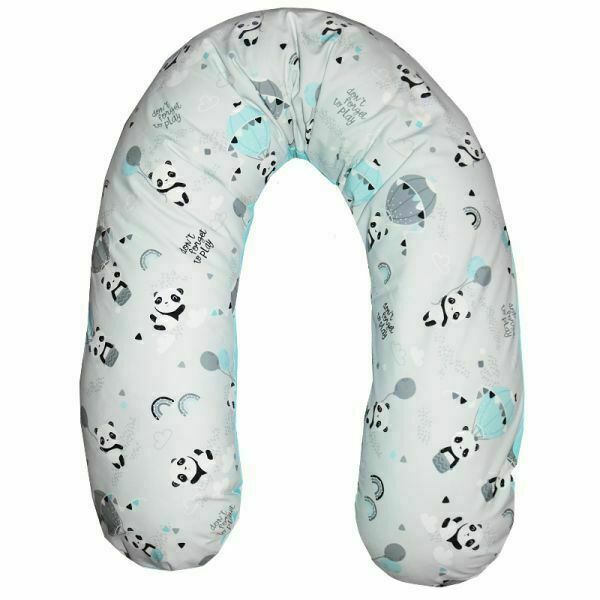 Eko Polštář na kojení Velvet Panda Turquoise 180cm porovnat ceny