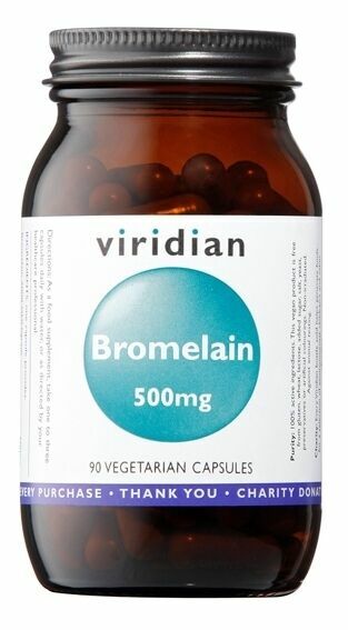 Viridian Bromelain 500mg 90 kapslí porovnat ceny