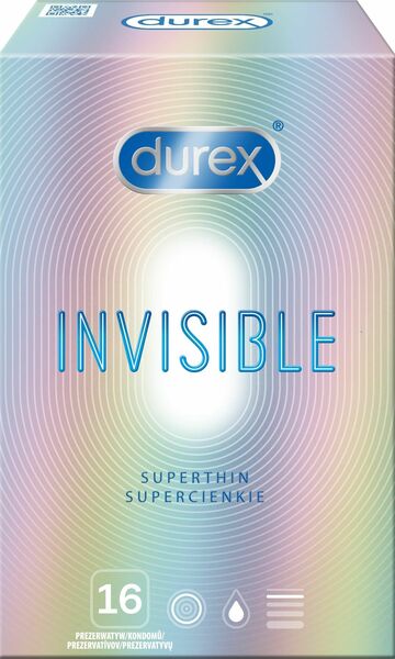 Durex prezervativ Invisible 16ks porovnat ceny