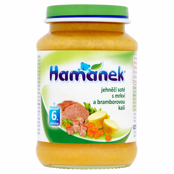 HAMÁNEK Jehněčí soté s mrkví a bramborovou kaší 190 g porovnat ceny