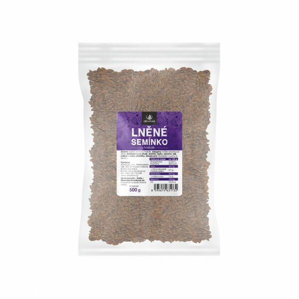 ALLNATURE Lněné semínko hnědé 500 g porovnat ceny