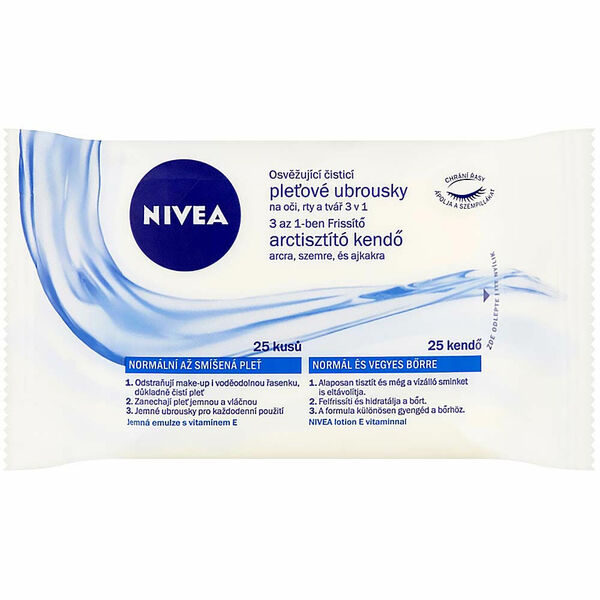 NIVEA Osvěžující čisticí pleťové ubrousky 3v1 25 ks porovnat ceny