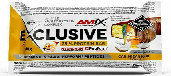AMIX Exclusive Protein Bar, Karibský punč, 40g porovnat ceny