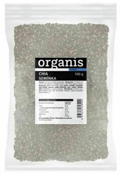 Organis Chia semínka 500g porovnat ceny