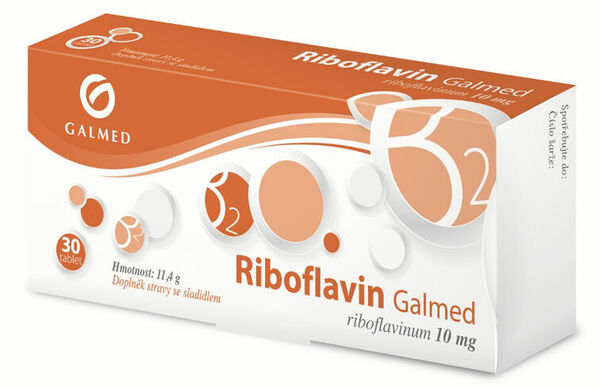 Galmed Riboflavin 10mg 30 tablet porovnat ceny