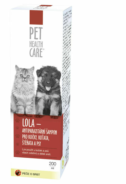 PET HEALTH CARE LOLA šampon pro kočky a psy antiparazitární 200ml porovnat ceny