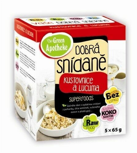 Green Apotheke Dobrá snídaně Kustovn. lucuma 5x65g porovnat ceny