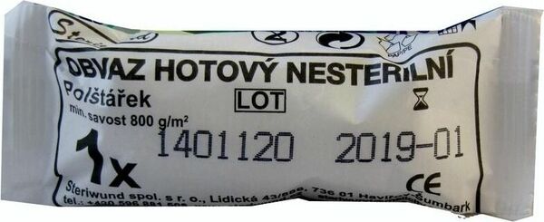 Obvaz hotový s 1 polštářkem nesterilní Steriwund porovnat ceny