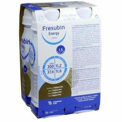 FRESUBIN ENERGY DRINK CAPPUCCINO perorální SOL 4X200ML porovnat ceny