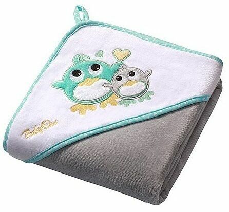BabyOno  Osuška s kapucí Velour 100x100 - grey porovnat ceny