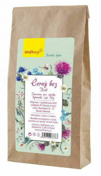 Wolfberry Černý bez bylinný čaj 50g porovnat ceny
