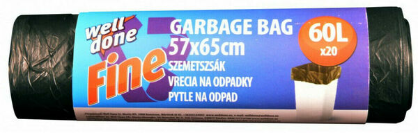 Well Done Fine pytle na odpadky 60l, 20ks porovnat ceny