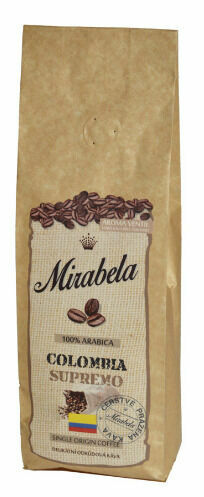 Mirabela čerstvá káva Colombia Supremo 100% Arabika 225g porovnat ceny