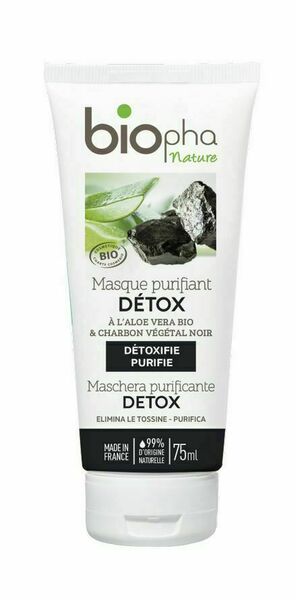 BioPha DETOX Pleťová maska s černým uhlím 75 ml porovnat ceny