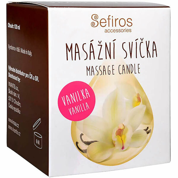 SEFIROS Masážní svíčka Vanilka 120 ml porovnat ceny