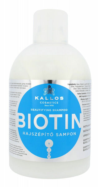 KALLOS Cosmetics Biotin šampon Biotin 1000 ml porovnat ceny