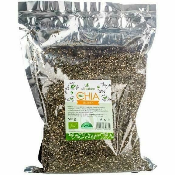 Allnature Bio Chia semínka 500g porovnat ceny