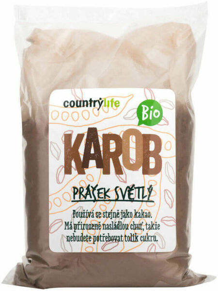 Country Life Karobový prášek světlý BIO 500g porovnat ceny
