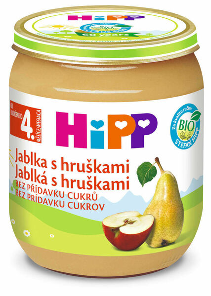 HIPP BIO Jablka s hruškami 125g porovnat ceny