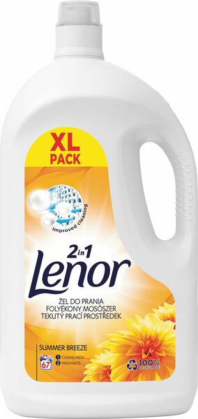 Lenor prací gel Summer Breeze (67 pracích dávek) 3,685l porovnat ceny