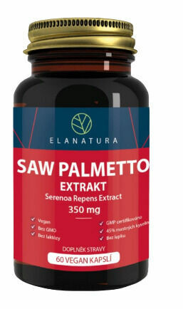 Elanatura Saw Palmetto extrakt 350mg (Serenoa repens), 60 vegan kapslí porovnat ceny